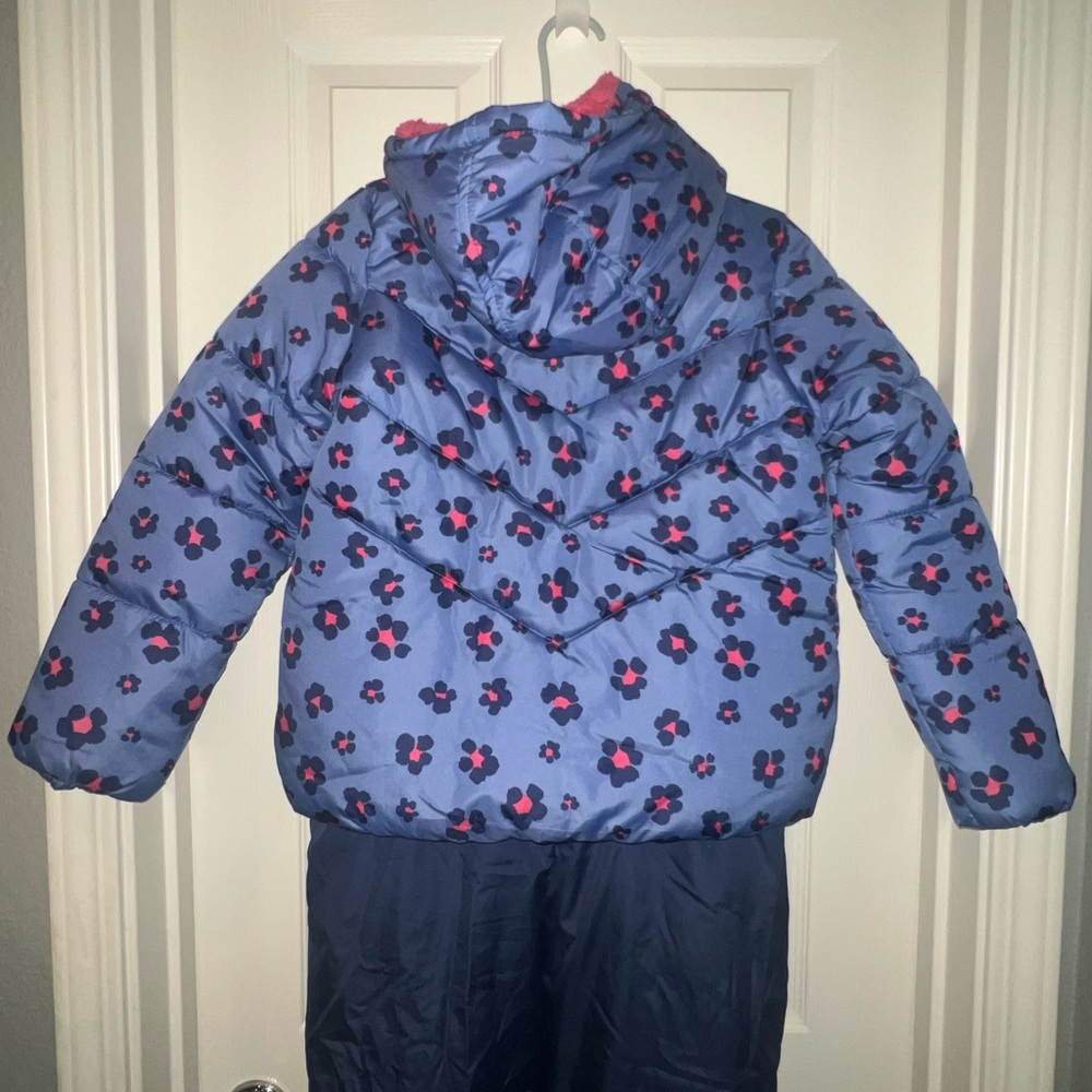 Carter's Pink fleece Snow bib and Jacket - Picture 6 of 9